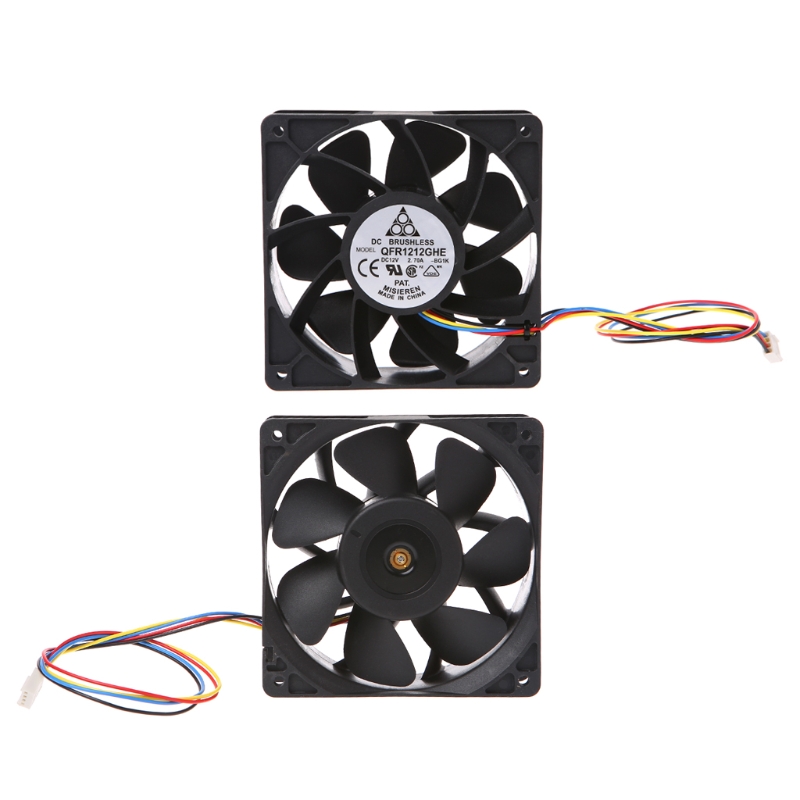 Original DELTA QFR1212GHE Cooling Fan 12V 2.7A 32.4W 4wires QFR1212GHE Fans